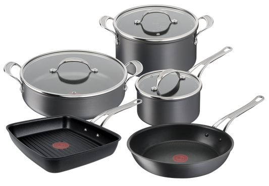 Jamie Oliver by Tefal Cook's Classics Induction Non-Stick Hard Anodised 5-Piece Cookware Set