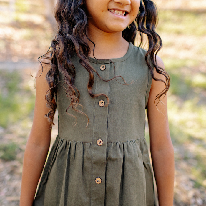 Jo Dress - Dark Olive