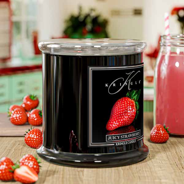 Juicy Strawberry Scented 4-wick candle from Kringle Candle Reserve Collection