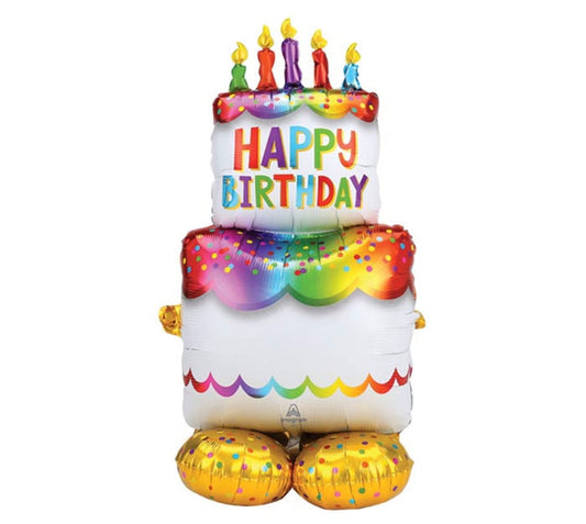 burton + burton Balloons Jumbo Airloonz Birthday Cake Balloon