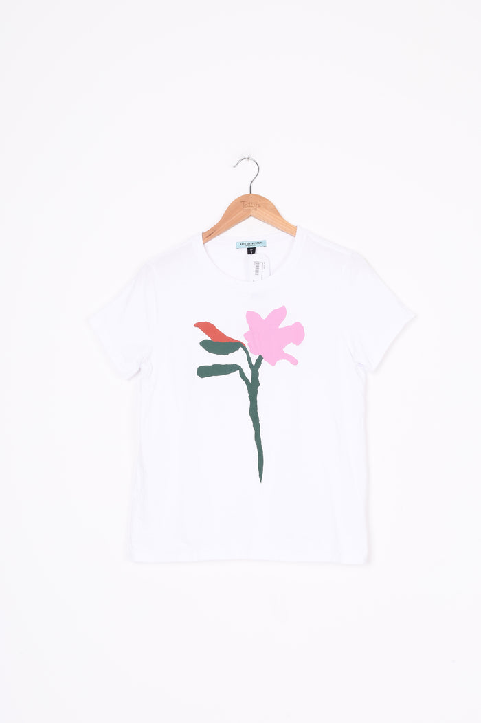 Kate Sylvester Womens White T-shirt Size 8