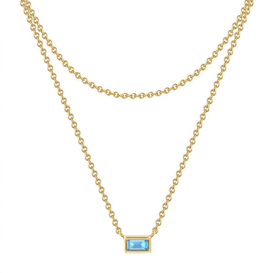 Kette gold mit Zirkonia