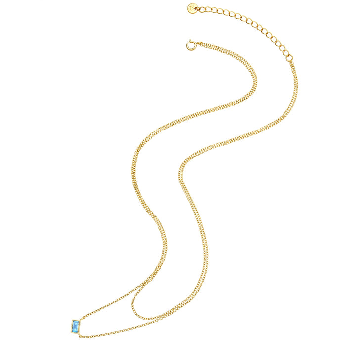 Kette gold mit Zirkonia