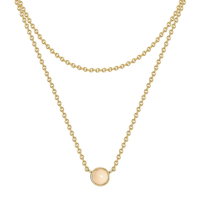 Kette gold Rosenquarz