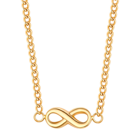 Kette mit Infinity-Anhänger gold
