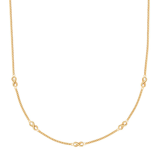 Kette mit Infinity-Symbolen gold