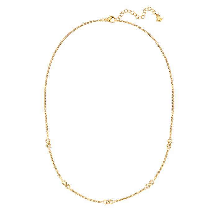 Kette mit Infinity-Symbolen gold