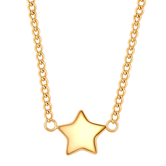 Kette mit Stern-Anhänger gold
