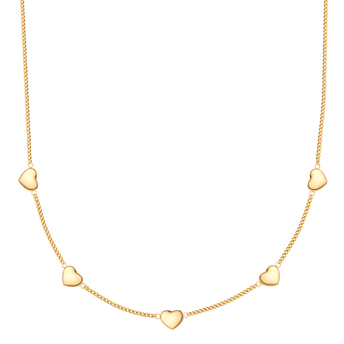 Ketten mit Herzen gold