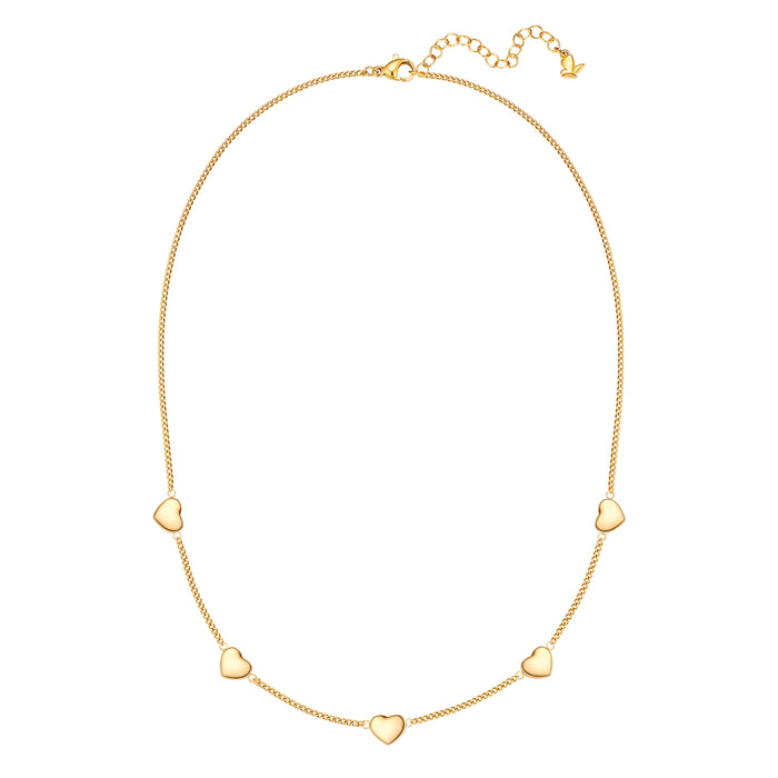 Ketten mit Herzen gold