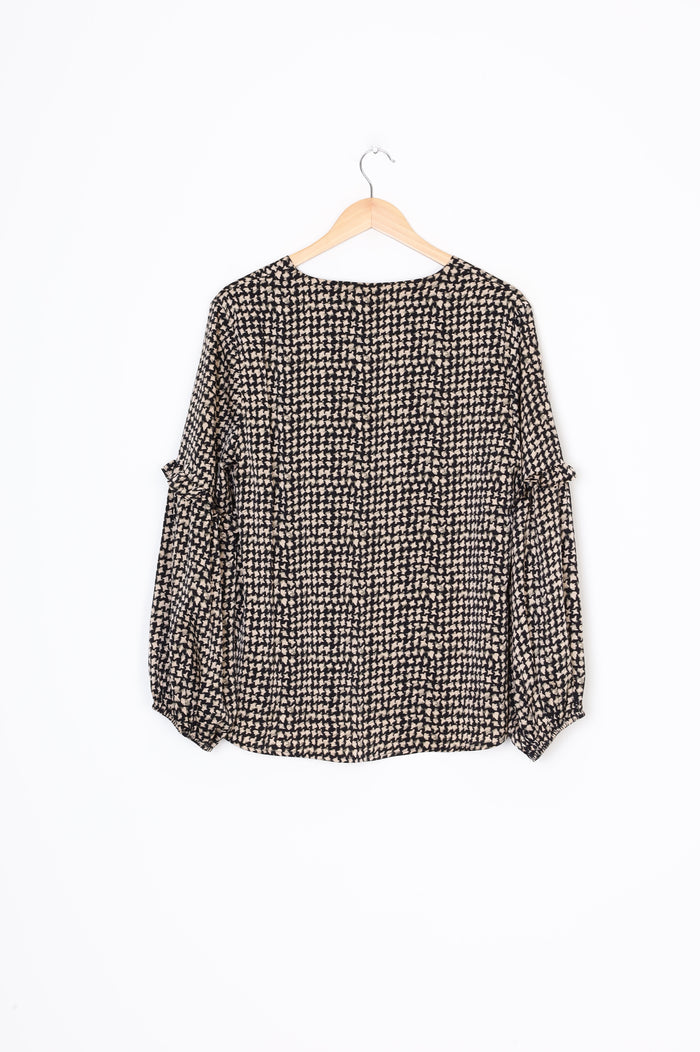 Ketz-ke Womens Black Top Size 12
