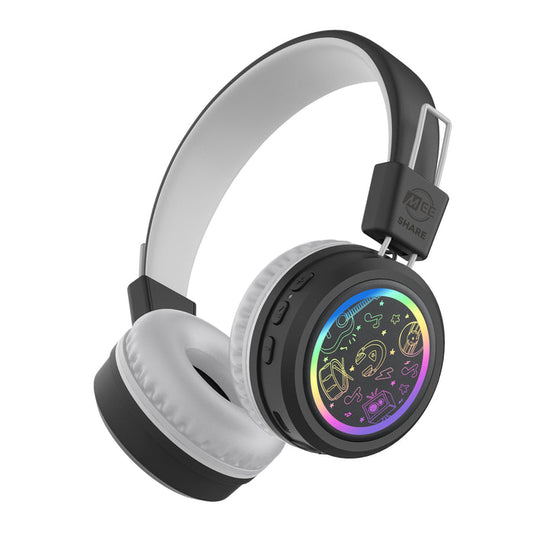 MEE audio KidJamz Share Bluetooth Headphones on a while background