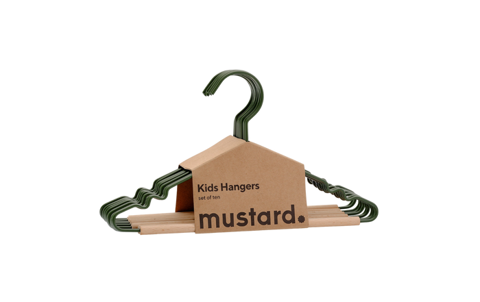 Kids Top Hangers in Olive