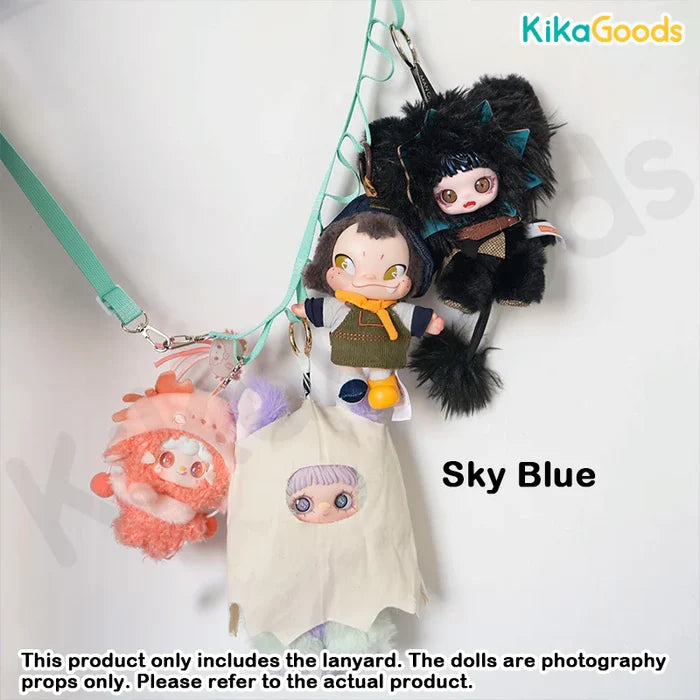 Kika Goods DIY Plush Toy with Punched 6 Holes Accessory Lanyard