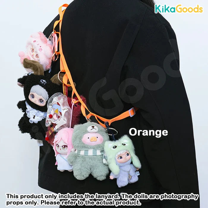 Kika Goods DIY Plush Toy with Punched 6 Holes Accessory Lanyard
