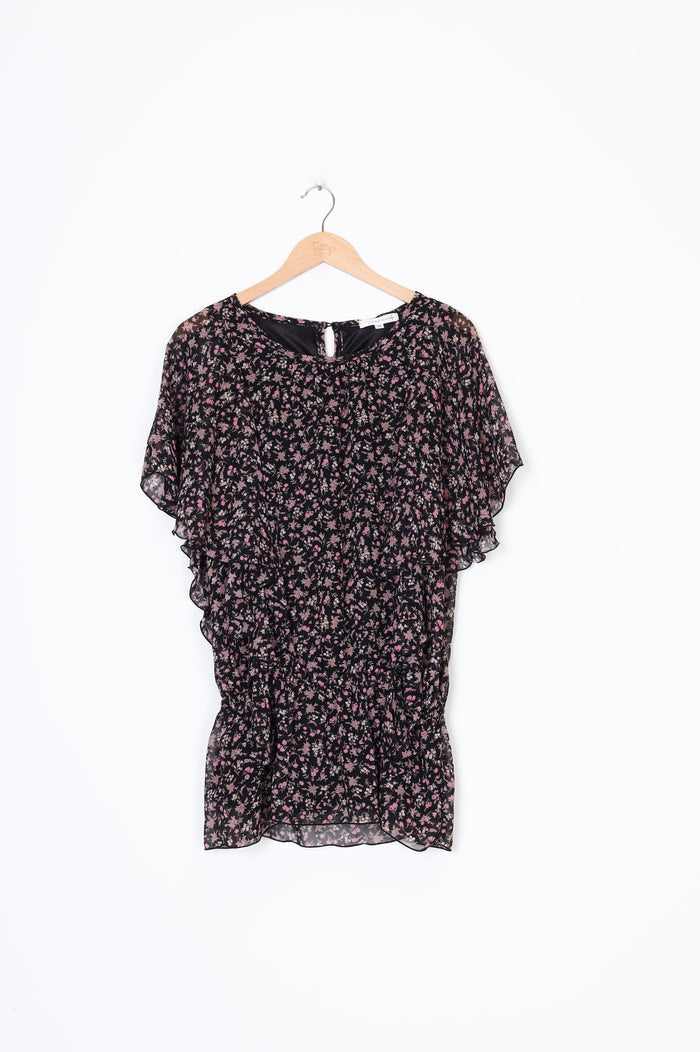 Klein Plus Womens Black Blouse Size 38