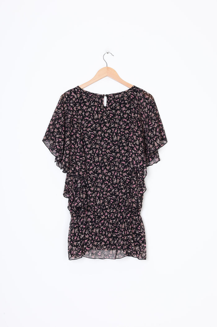 Klein Plus Womens Black Blouse Size 38