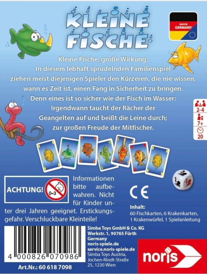 Kleine Fische - Schnelles Kartenspiel für die ganze Familie
