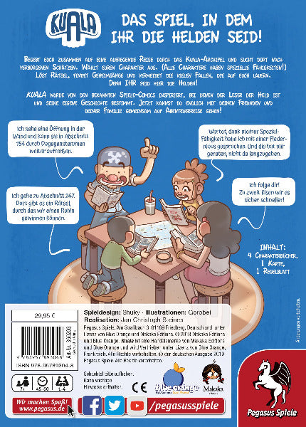 Kuala - Kooperativer Rätsel-Spielecomic für bis zu 4 Abenteurer