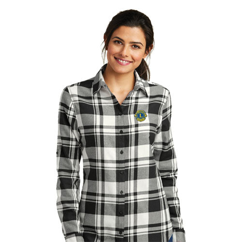 LADIES PLAID FLANNEL TUNIC