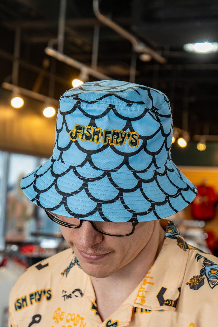 [ Lake County Fish Fry’s ] Reversible Denim Bucket - Official League