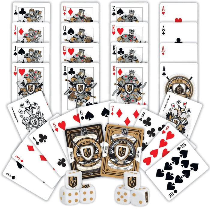 Las Vegas Golden Knights - 2-Pack Playing Cards & Dice Set - Vegas Team Store