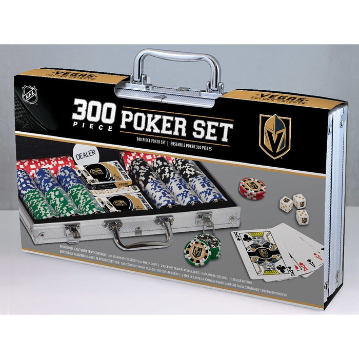 Las Vegas Golden Knights 300 Piece Poker Set - Vegas Team Store