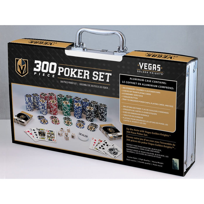 Las Vegas Golden Knights 300 Piece Poker Set - Vegas Team Store