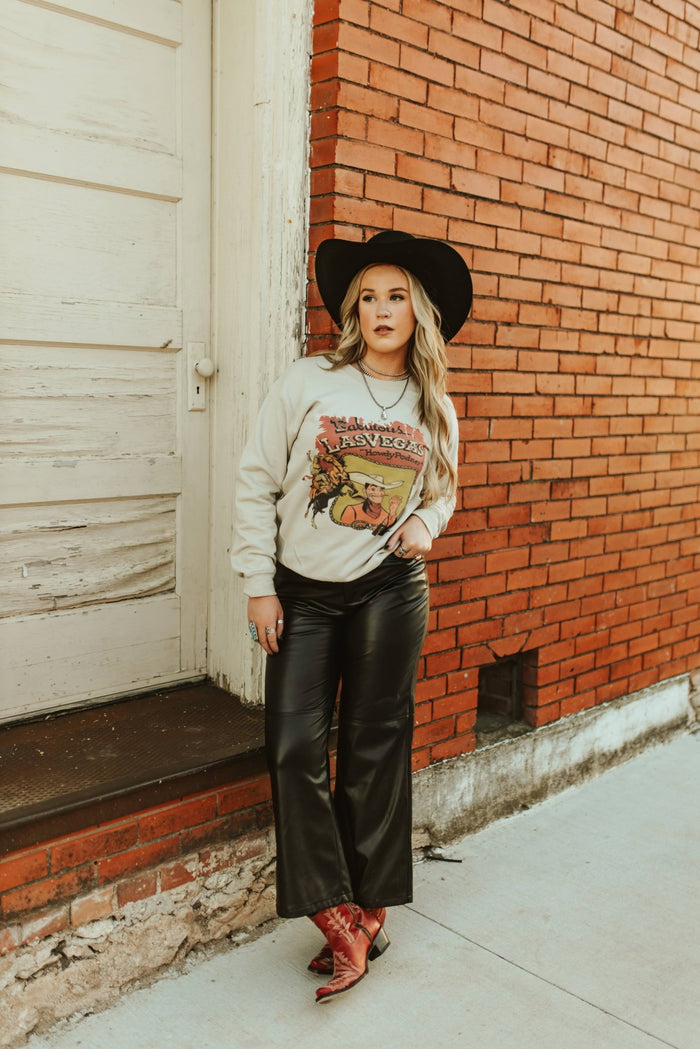 Las Vegas Howdy Partner Graphic SweatshirtMultiS