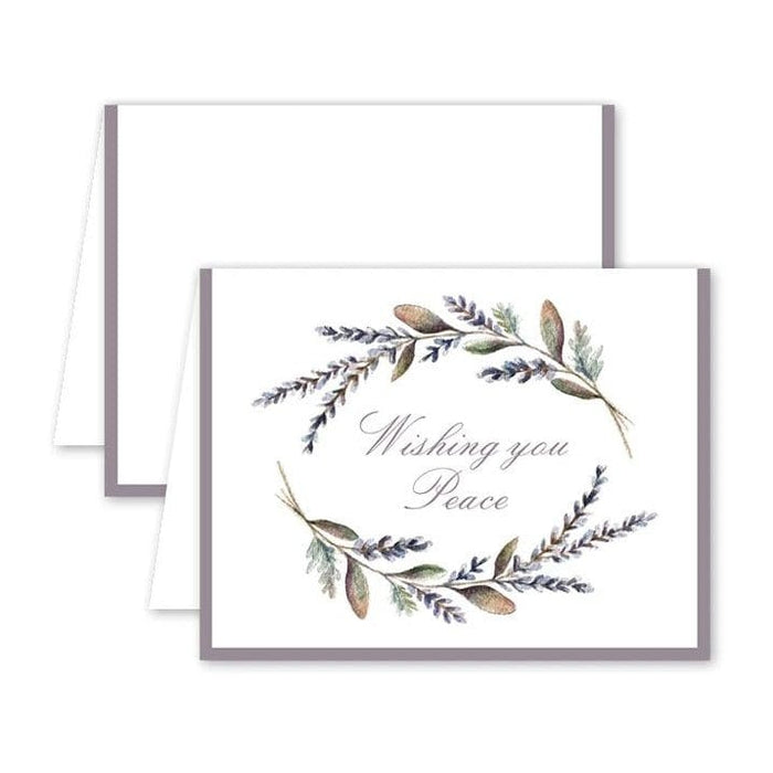 Dogwood Hill Greeting Cards Lavender Wreath Card