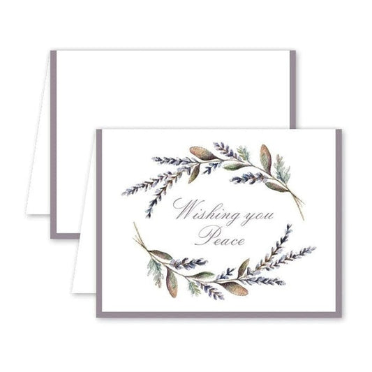 Dogwood Hill Greeting Cards Lavender Wreath Card
