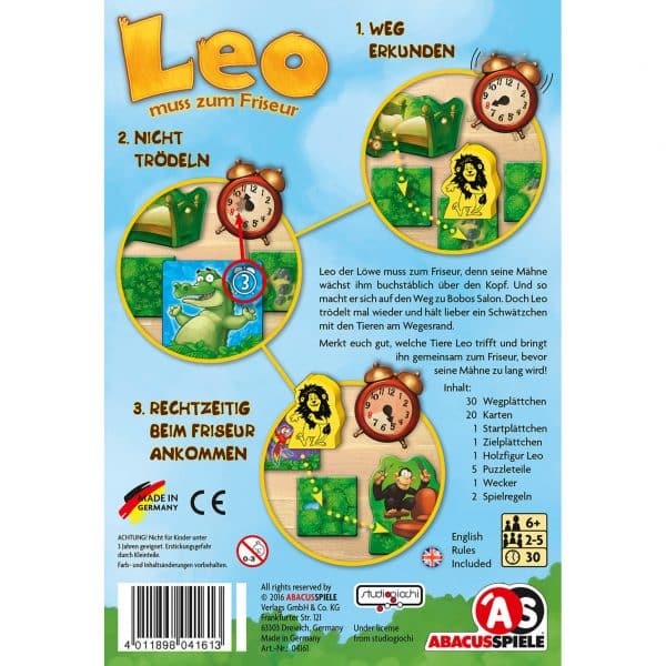 Leo muss zum Friseur - Kooperatives Memospiel für Kinder ab 5 Jahre