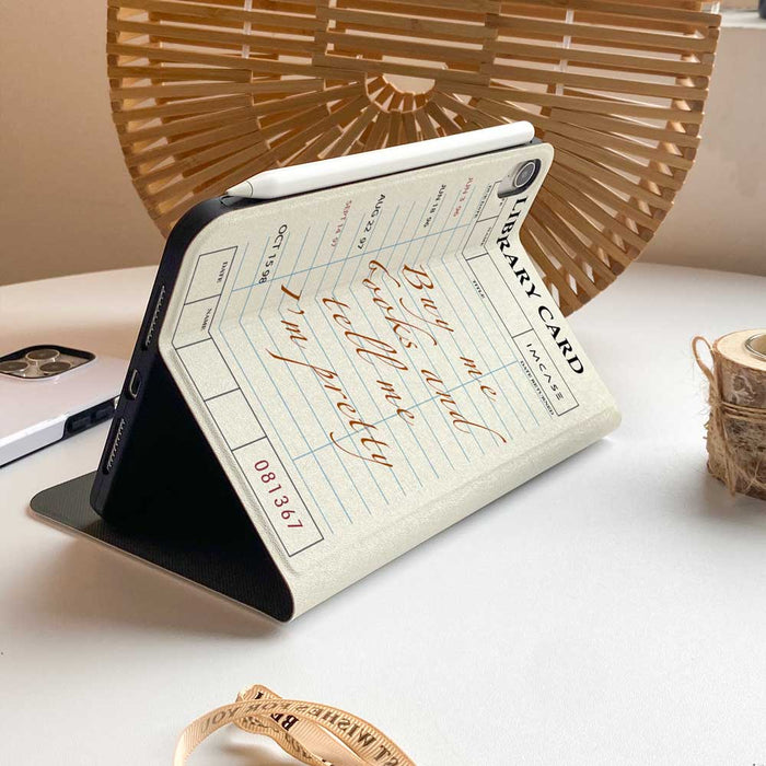 Library Card iPad Case