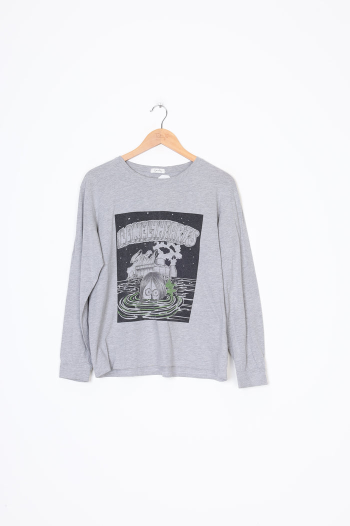 Lonely Womens Grey Shirt Size 10