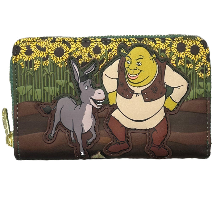 Loungefly Dreamworks: Shrek - Shrek With Donkey "Ogres Have Layers! Zip Around Wallet