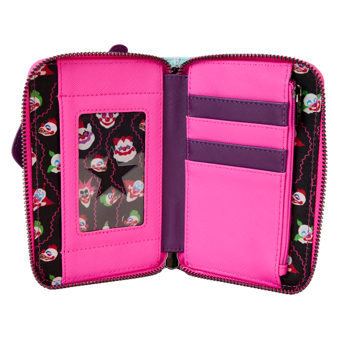 Loungefly Killer Klowns from Outer Space - Jumbo Cosplay Glow Zip Around Wallet