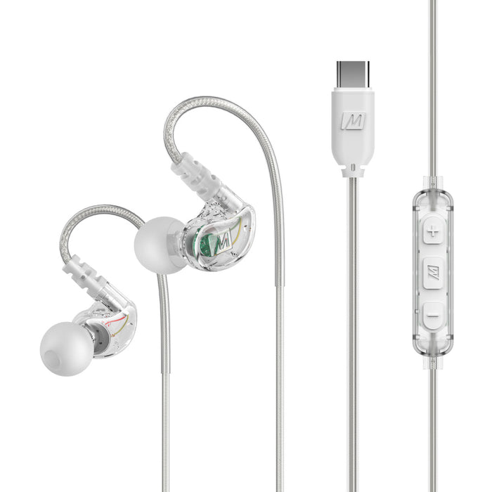 Image of M6 In-Ear Sports Headphones with Memory Wire and Headset (USB-C Plug).