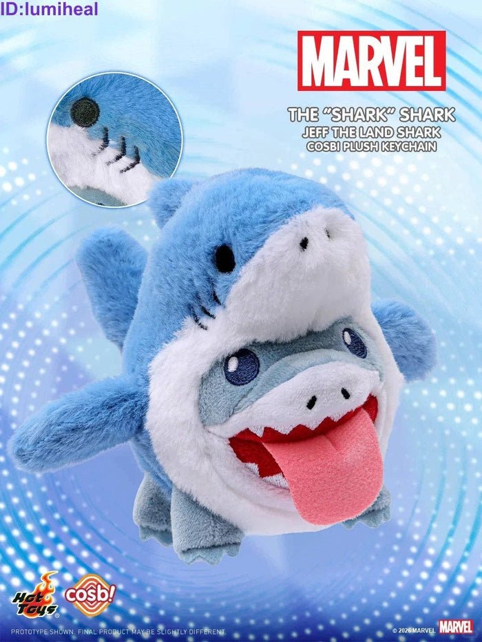 Marvel Comics Cosbi Jeff the Land Shark 1Pc Plush Keychain Blind Box