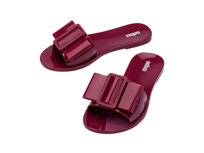 Melissa Babe Flat Blood Red Flipflop for Women – Stylish Comfortable Casual Sandals2