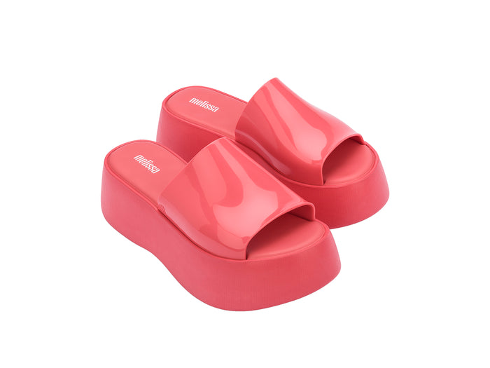 Melissa Becky AD Platform Heel Pink Slides for Women – Trendy and comfortable pink platform heel slides, perfect for casual outings and stylish everyday looks.