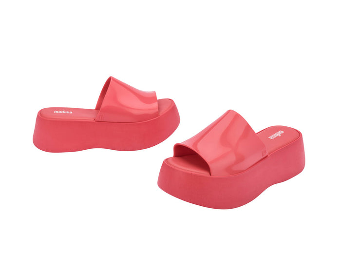 Melissa Becky AD Platform Heel Pink Slides for Women – Trendy and comfortable pink platform heel slides, perfect for casual outings and stylish everyday looks.