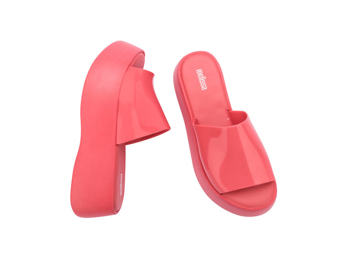 Melissa Becky AD Platform Heel Pink Slides for Women – Trendy and comfortable pink platform heel slides, perfect for casual outings and stylish everyday looks.