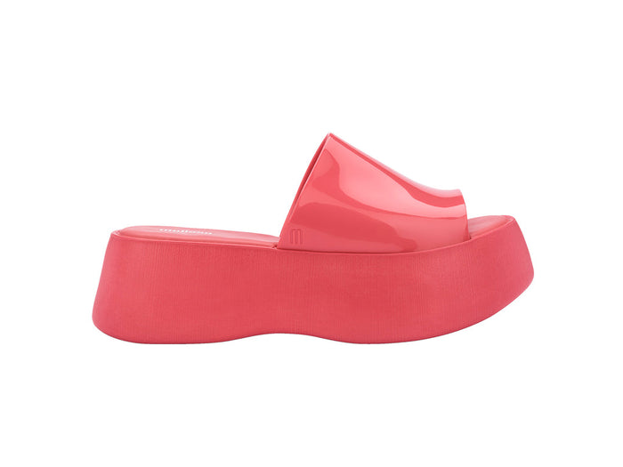 Melissa Becky AD Platform Heel Pink Slides for Women – Trendy and comfortable pink platform heel slides, perfect for casual outings and stylish everyday looks.