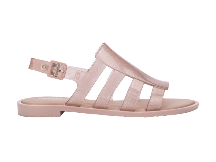 Melissa Boemia Flat Gladiator Glitter Pink Sandal for Women - Sparkling and Stylish Footwear for Every Occasion