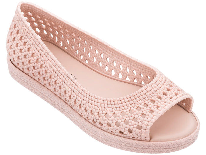 Melissa Camilla Jason Wu Casual Slip-On Peep Toe Light Pink Ballerinas for Women – Elegant and Comfortable Everyday Footwear