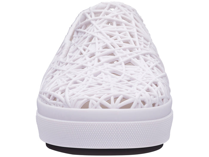 Melissa Campana casual slip-on unisex white sneaker with comfortable fit and clean stylish design