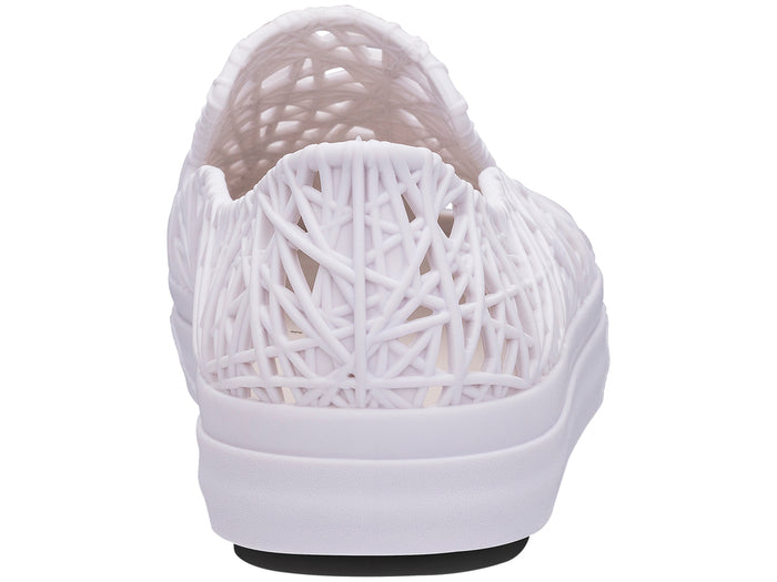 Melissa Campana casual slip-on unisex white sneaker with comfortable fit and clean stylish design