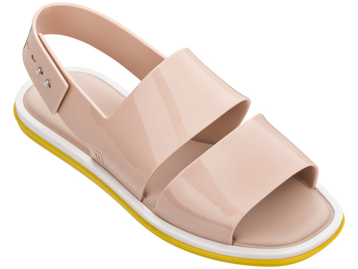 Melissa Carbon Flat Casual Beige Sandal for Women – Stylish and comfortable everyday sandals with a sleek design, perfect for casual outings and all-day wear.