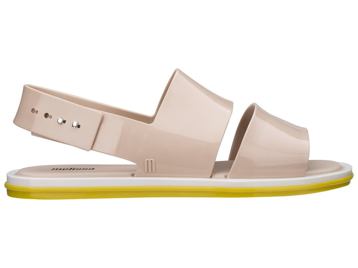 Melissa Carbon Flat Casual Beige Sandal for Women – Stylish and comfortable everyday sandals with a sleek design, perfect for casual outings and all-day wear.