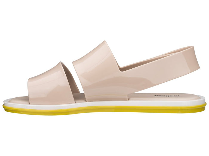 Melissa Carbon Flat Casual Beige Sandal for Women – Stylish and comfortable everyday sandals with a sleek design, perfect for casual outings and all-day wear.